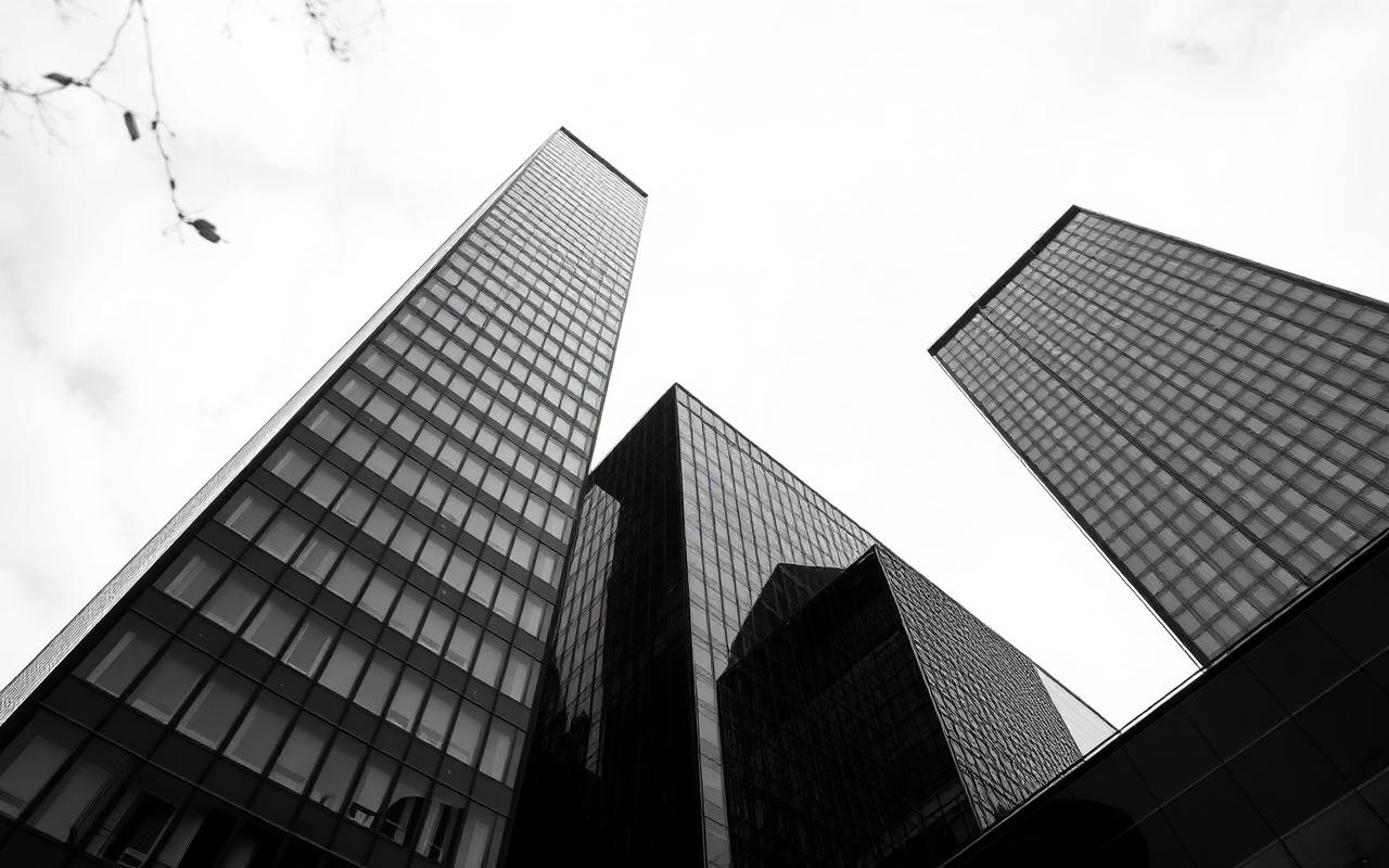 Modern glass skyscrapers.src